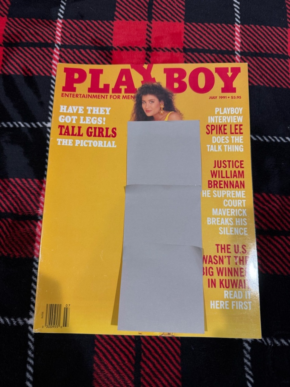 PLAYBOY Men's Magazine Cover Yellow Red